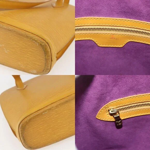 LOUIS VUITTON Epi Lussac Shoulder Bag Yellow M52289 LV Auth 159707